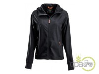 BLUZA POLAR FEMEI CU FERMOAR SI GLUGA ANTRACIT S 36