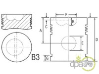 PISTON+SEGMENTI MOTOR R1 Hurlimann